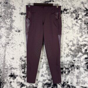 PS Of Sweden Helena Riding Tights Leggings Womens Size 42 Wine Stretch